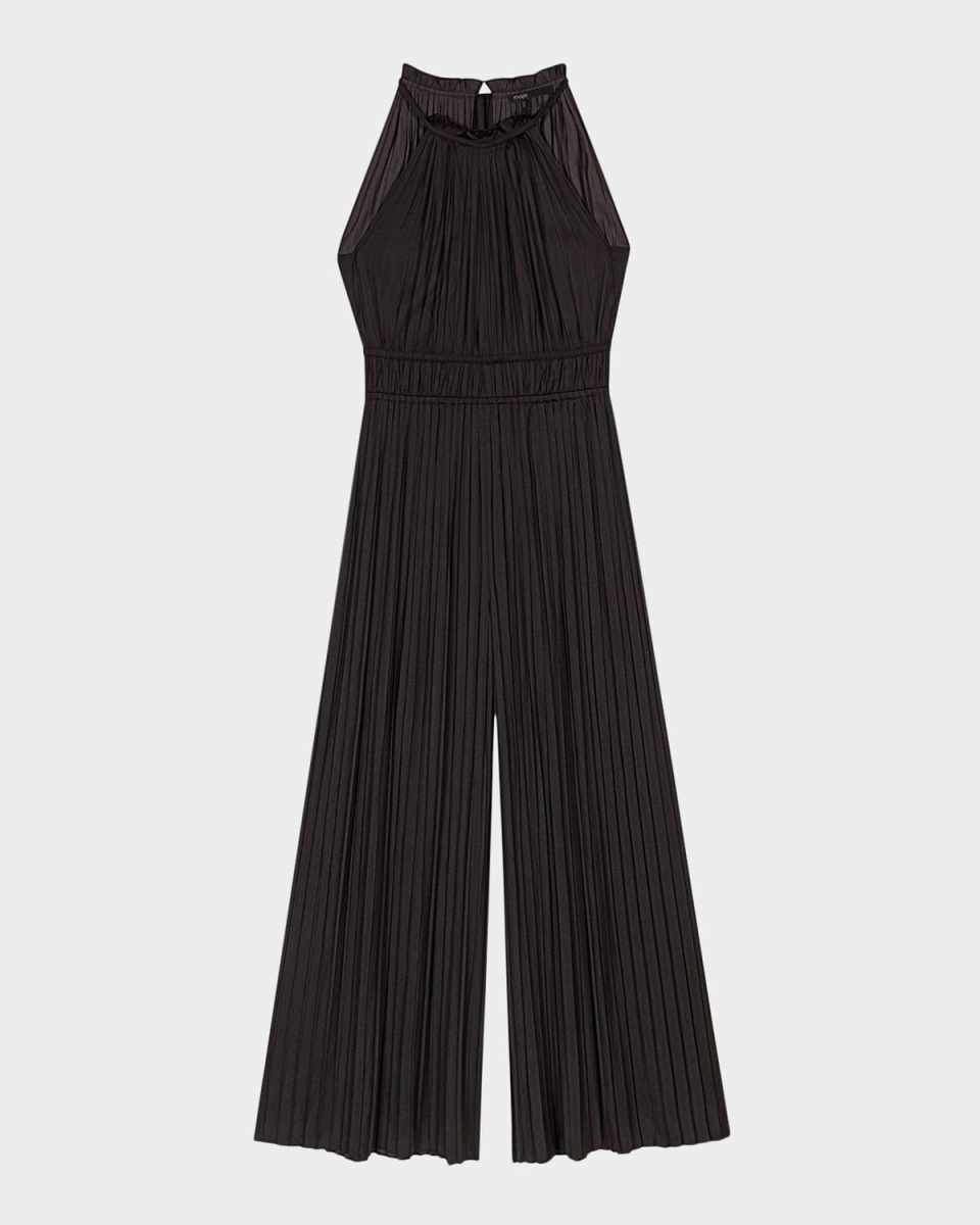 Pevilly Pleated Wide-Leg Jumpsuit